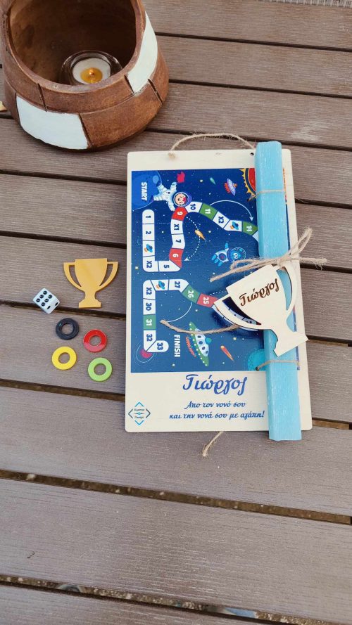 Πασχαλινή λαμπάδα με θέμα Play Game 02