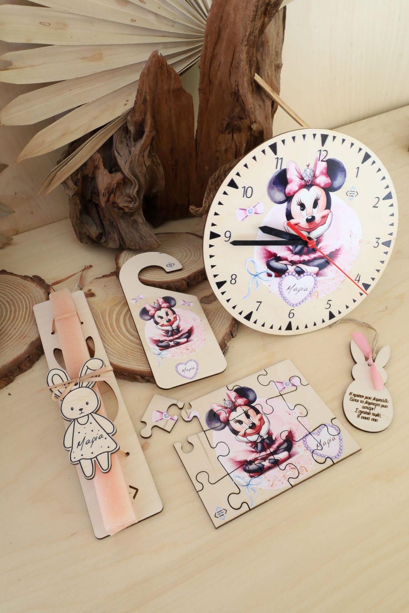 Πασχαλινό ξύλινο σετ " Minnie Mouse" - Image 3