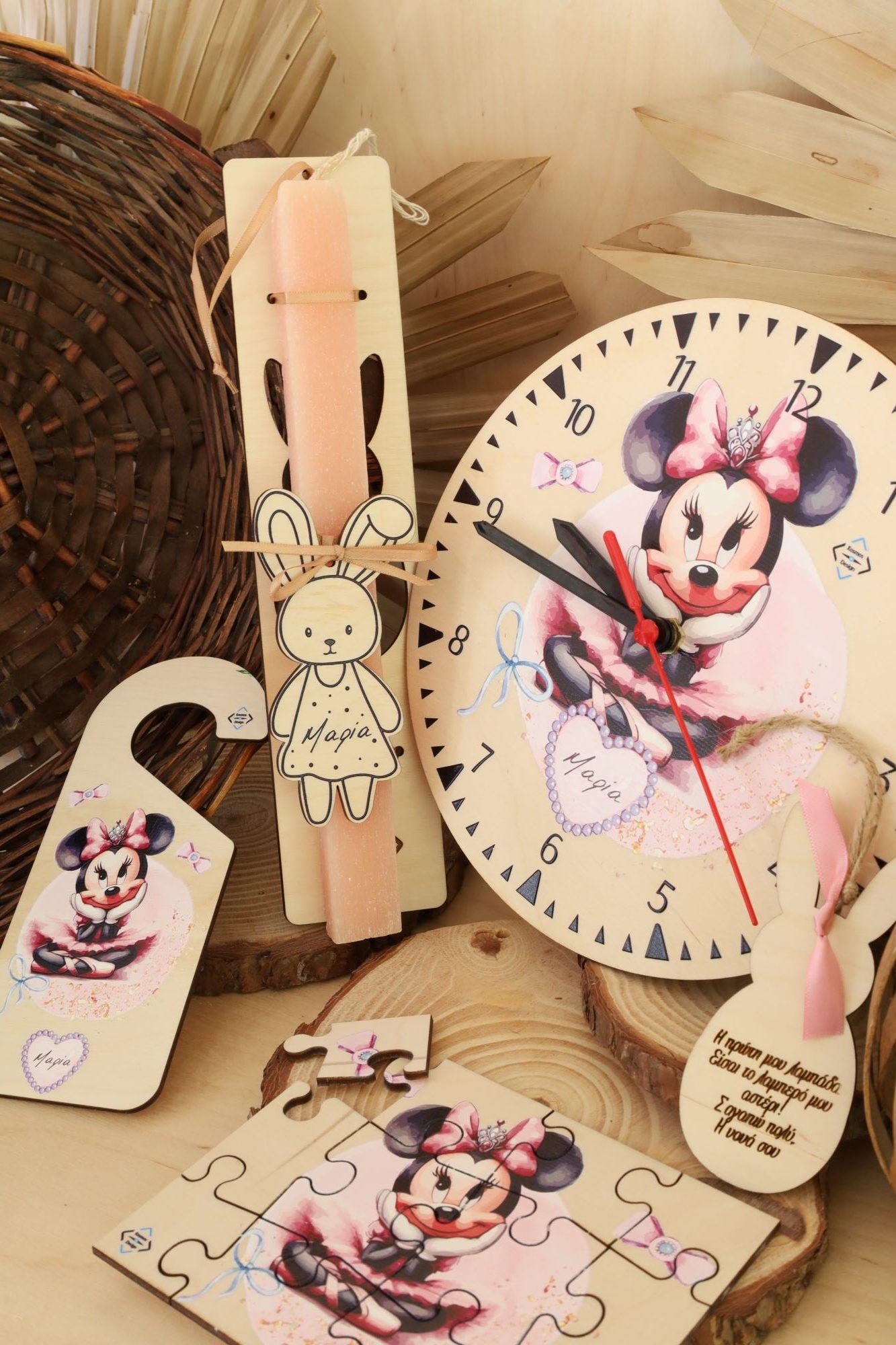 Πασχαλινό ξύλινο σετ " Minnie Mouse" - Image 2