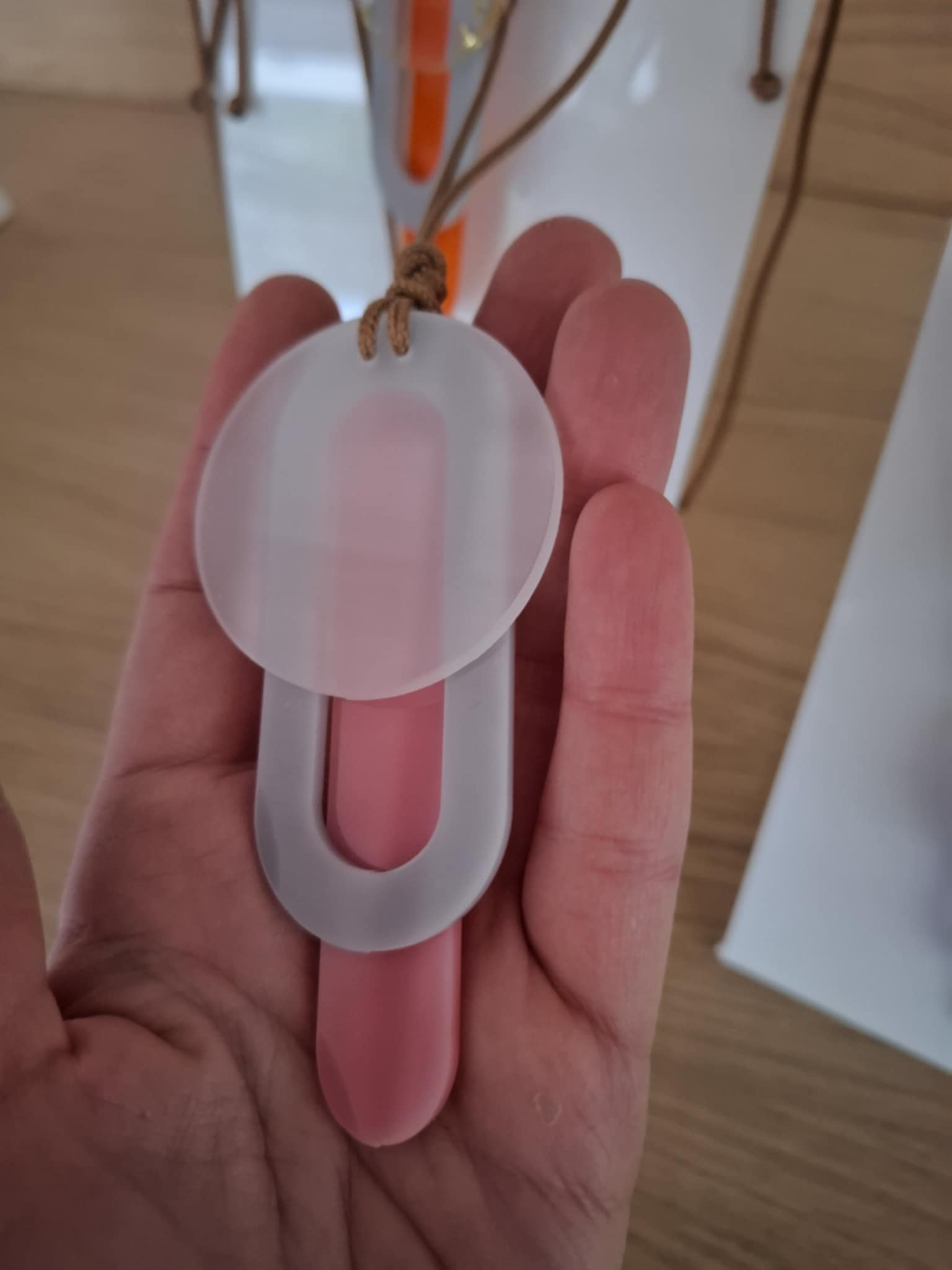 Plexiglass κολιέ σε γεωμετρικά σχήματα - Image 4