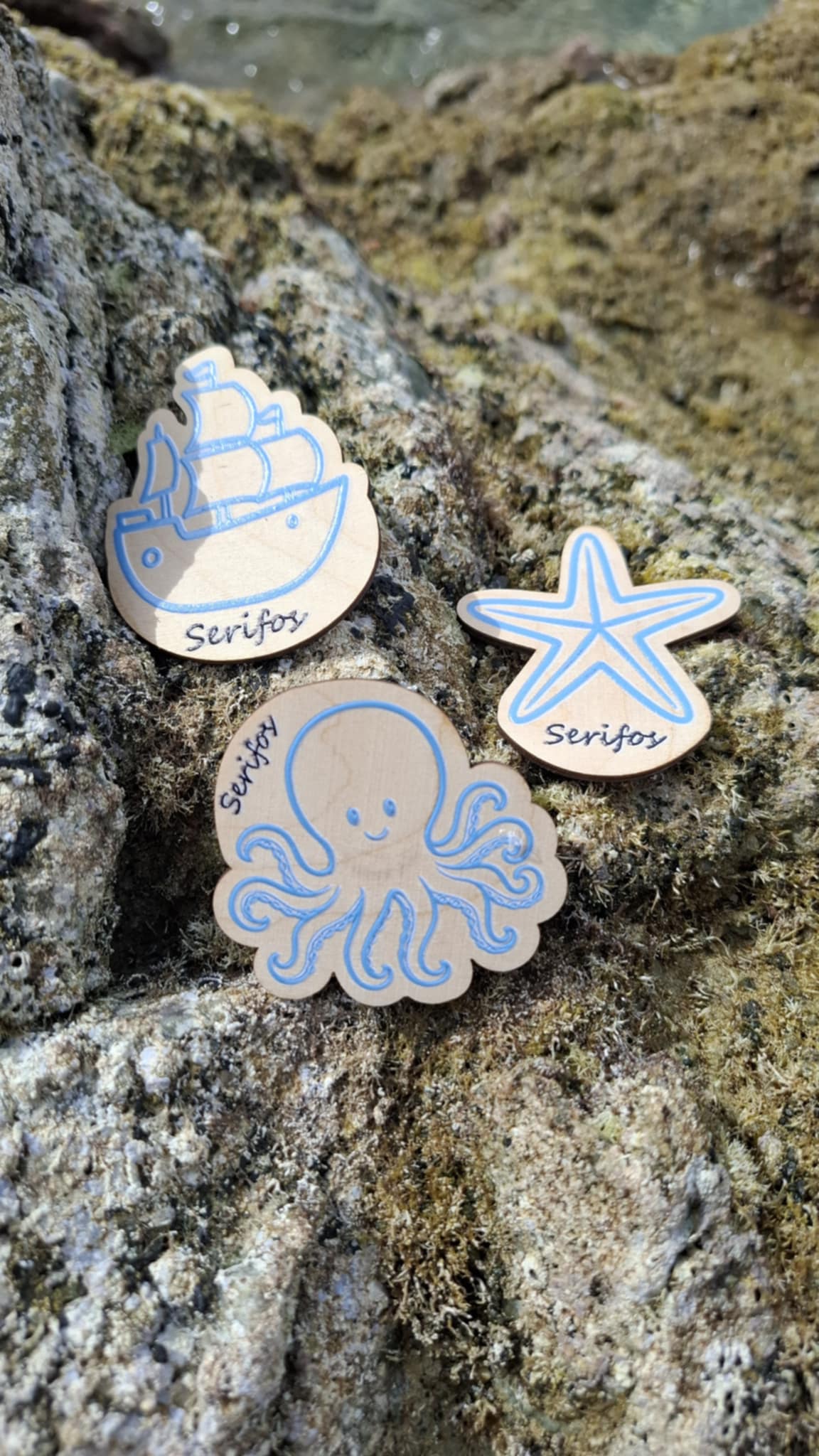 Μαγνητάκια ξύλινα sea creatures - Image 2
